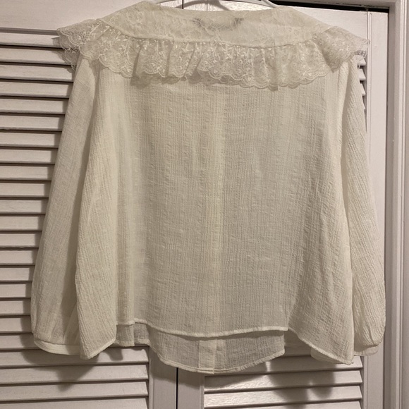 Zara Lace Collared Blouse - Picture 5 of 5